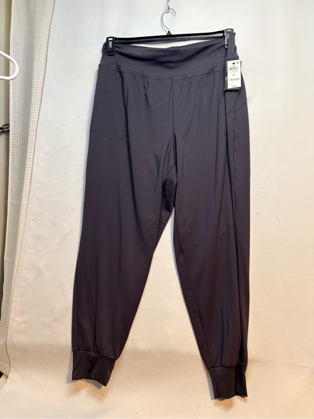 Women’s plus size 2X Stretch Jogger Pants - Charcoal Ideology NWT